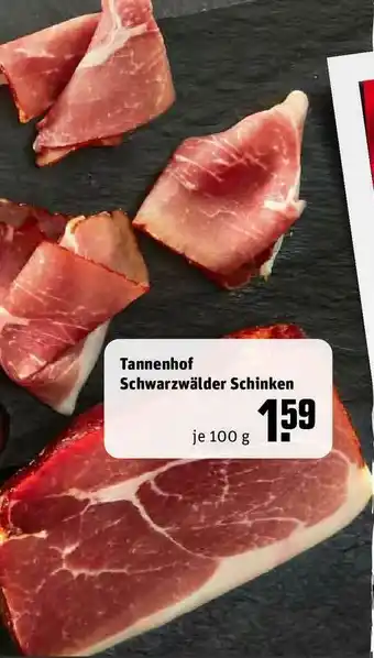 REWE Kaufpark Tannenhof Schwarzwälder Schinken Angebot