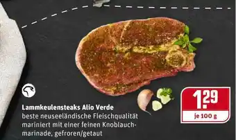 REWE Kaufpark Lammkeulensteaks Alio Verde Angebot