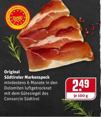 REWE Kaufpark Original Südtiroler Markenspeck Angebot