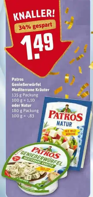 REWE Kaufpark Patros Genieberwürfel Mediterrane Kräuter Oder Natur Angebot