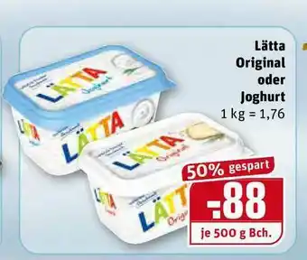 REWE Kaufpark Lätta Original Oder Joghurt Angebot