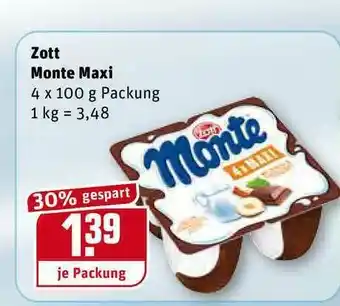 REWE Kaufpark Zott Monte Maxi Angebot