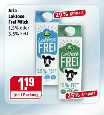 REWE Kaufpark Arla Laktose Frei Milch Angebot