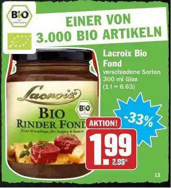 Hit Lacroix Bio Fond Angebot