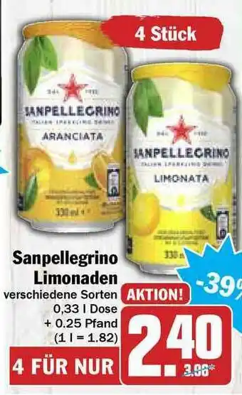 Hit Sanpellegrino Limonaden Angebot