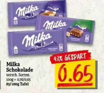 nah & gut Milka Shokolade Angebot