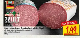 nah & gut Sportsalami Oder Sportsalami Mit Geflügel Angebot