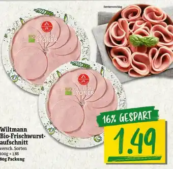 nah & gut Wiltmann Bio-frischwurst-aufschnitt Angebot