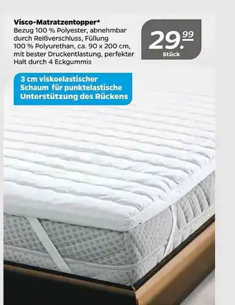 NETTO Visco-matratzentopper Angebot