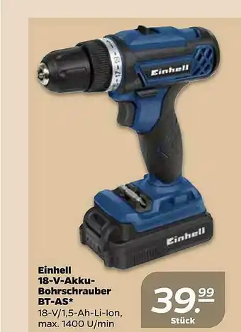 NETTO Einhell 18-v-accku-bohrschrauber Bt-as Angebot