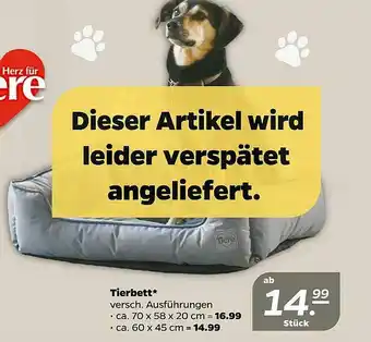 NETTO Tierbett Angebot