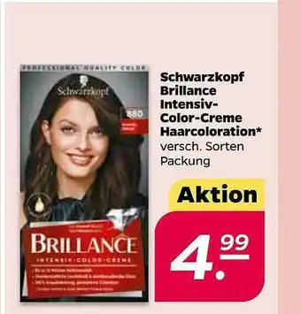 NETTO Schwarzkopf Brillance Intensiv-color-creme Haarcoloration Angebot