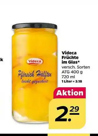 NETTO Videca Früchte Im Glas Angebot