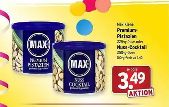 Wasgau Premium Pistazien oder Nuss Cocktail Angebot