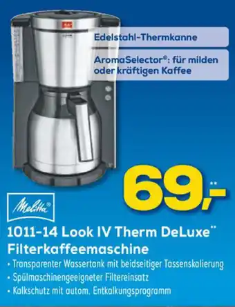 Euronics Melitta 1011-14 Look IV Therm DeLuxe Filterkaffeemaschine Angebot