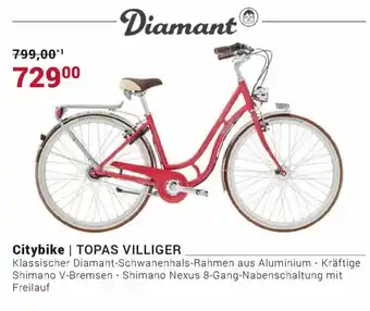 Fahrrad XXL Diamant Citybike Topas Villiger Angebot