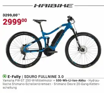 Fahrrad XXL Haibike E-Fully Sduro Fullnine 3.0 Angebot