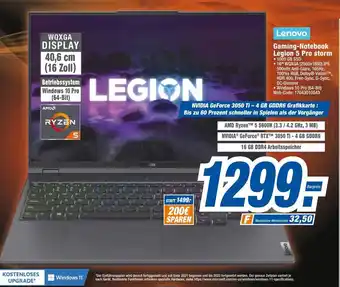 HEM Expert Lenovo Gaming Notebook Legion 5 Pro storm Angebot