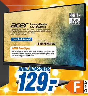 expert Octomedia Acer Gaming Monitor KA242YAbmiix Angebot