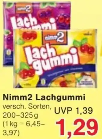 Jawoll Nimm2 Lachgummi 200-325 g Angebot