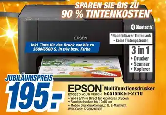 expert Octomedia Epson Multifunktionsdrucker EcoTank ET 2710 Angebot