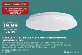 BBM Baumarkt Megalight LED Deckenleuchte Sternenhimmel Steuerbar IP20 Angebot