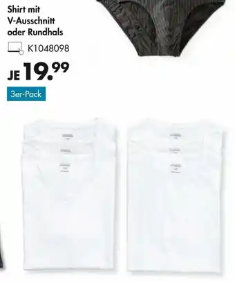 Galeria Shirt mit V-Ausschnitt oder Rundhals Angebot