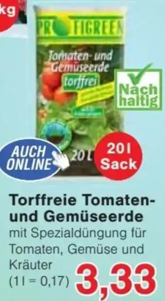 Jawoll Torffreie Tomaten und Gemüseerde 20 L Sack Angebot