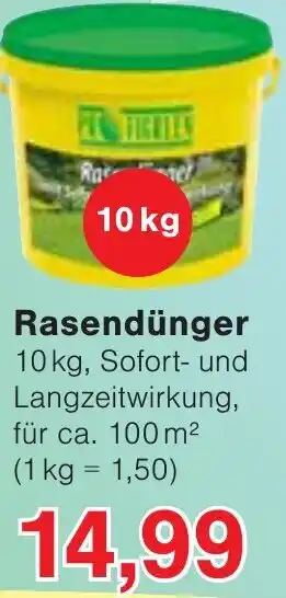 Wiglo Wunderland Rasendünger 10 kg Angebot