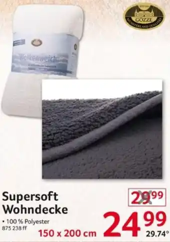 Selgros GÖZZE Supersoft Wohndecke Angebot