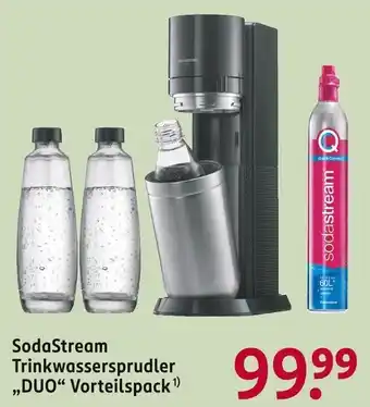 Rossmann SodaStream Trinkwassersprudler ,,DUO" Vorteilspack Angebot