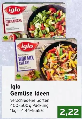 CAP Markt Iglo Gemüse Ideen 400-500 g Packung Angebot