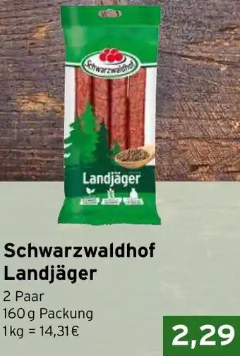 CAP Markt Schwarzwaldhof Landjäger 160 g Packung Angebot