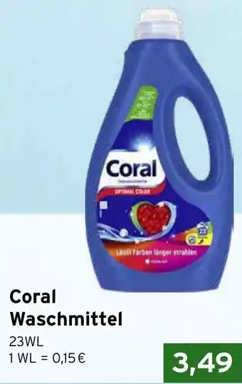 CAP Markt Coral Waschmittel 23WL Angebot