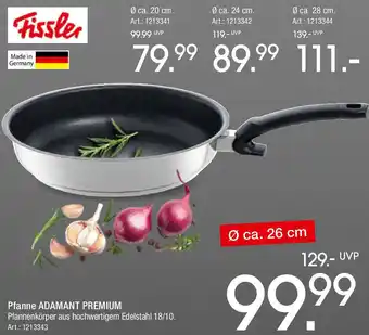 Zurbrüggen Fissler Pfanne ADAMANT PREMIUM Angebot