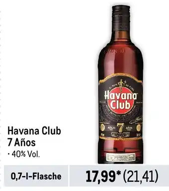 METRO Havana Club 7 Años 700ml Angebot