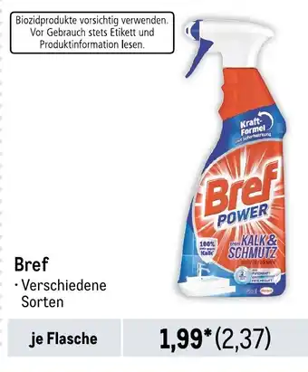 METRO Bref • Verschiedene Sorten Angebot