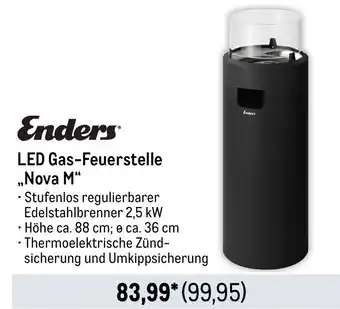 METRO Enders LED Gas-Feuerstelle ,,Nova M" Angebot