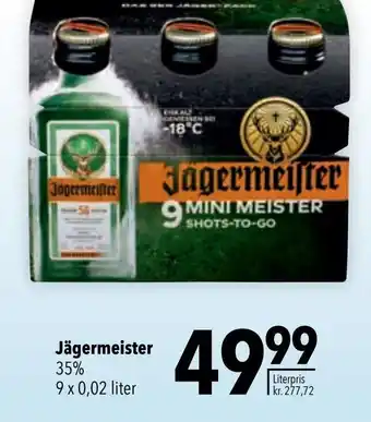 CITTI Markt Jägermeister 35% 9 x 0,02 liter Angebot