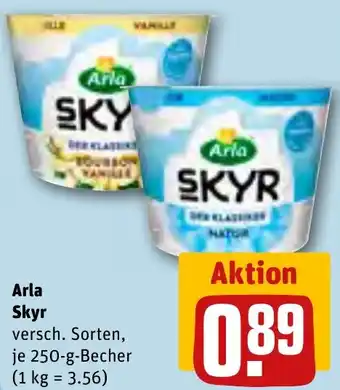 REWE Arla Skyr 250 g Becher Angebot