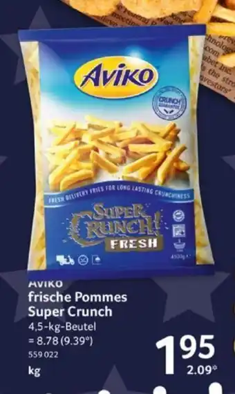 Selgros AVIKO frische Pommes Super Crunch kg Angebot