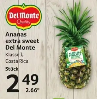 Selgros Del Monte Quality Ananas extra sweet Klasse I, Costa Rica Stück Angebot