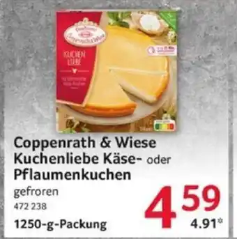 Selgros Coppenrath & Wiese Kuchenliebe Käse- oder Pflaumenkuchen 1250-g-Packung Angebot