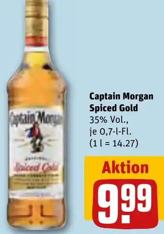 REWE Captain Morgan Spiced Gold 0,7 L-Fl. Angebot