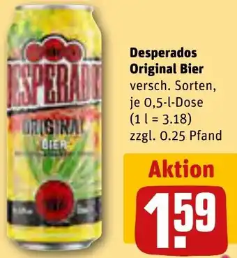 REWE Desperados Original Bier 0,5 L Dose Angebot