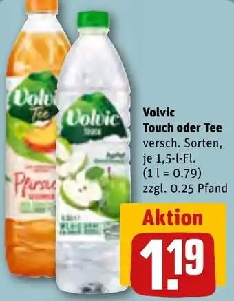 REWE Volvic Touch oder Tee 1,5-l-Fl. Angebot