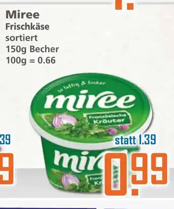 Klaas und Kock Miree Frischkäse 150g Becher Angebot