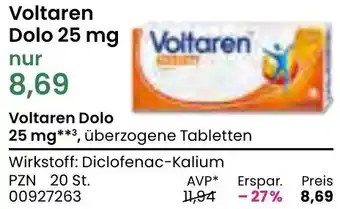 REWE Voltaren Dolo 25 mg Angebot