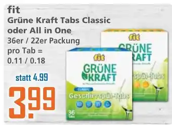 Klaas und Kock Fit Grüne Kraft Tabs Classic oder All in One Angebot