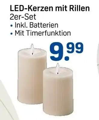 Rossmann LED-Kerzen mit Rillen 2er-Set Angebot